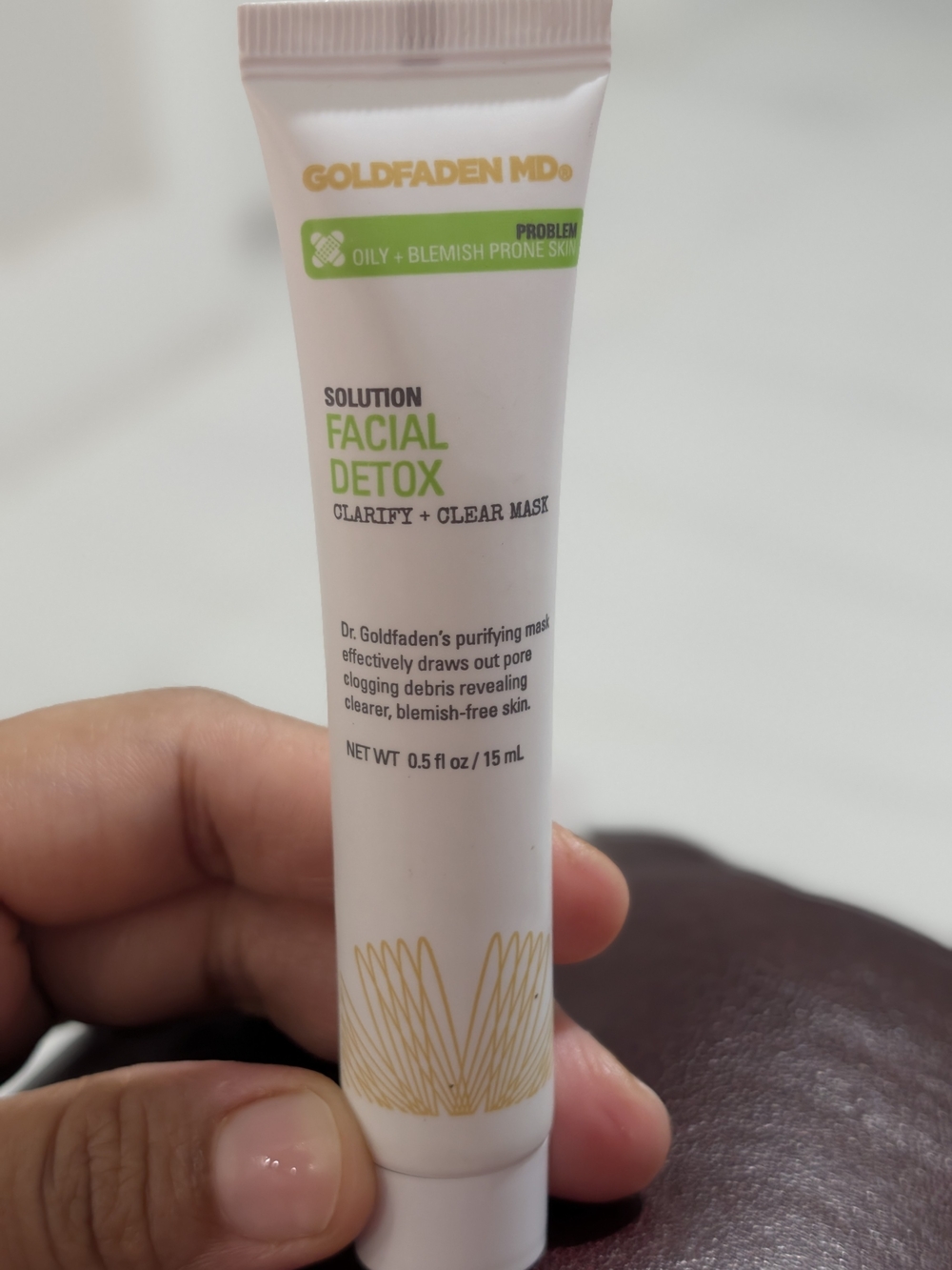 Goldfaden MD Facial Detox Clarify + Clear Mask — White/Green